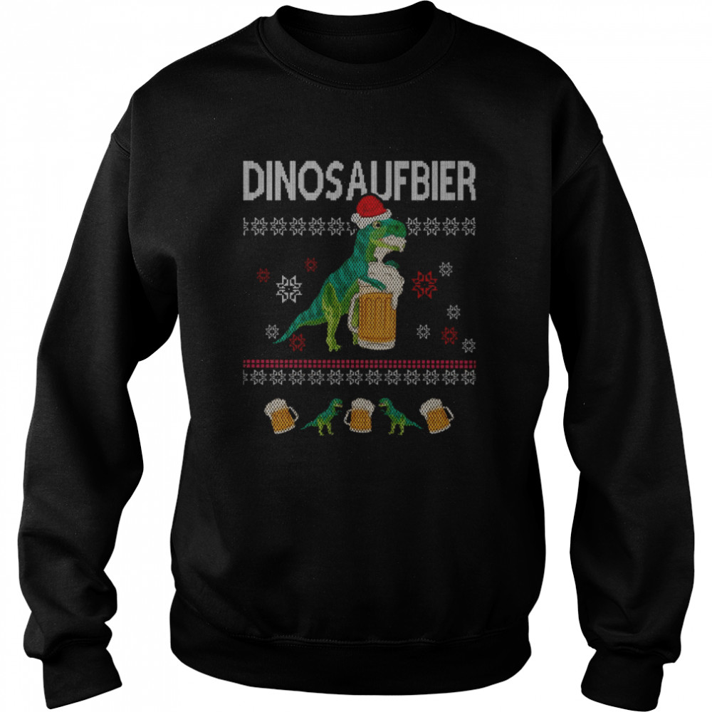 Ugly Dinos Aufbier Christmas Shirt Unisex Sweatshirt