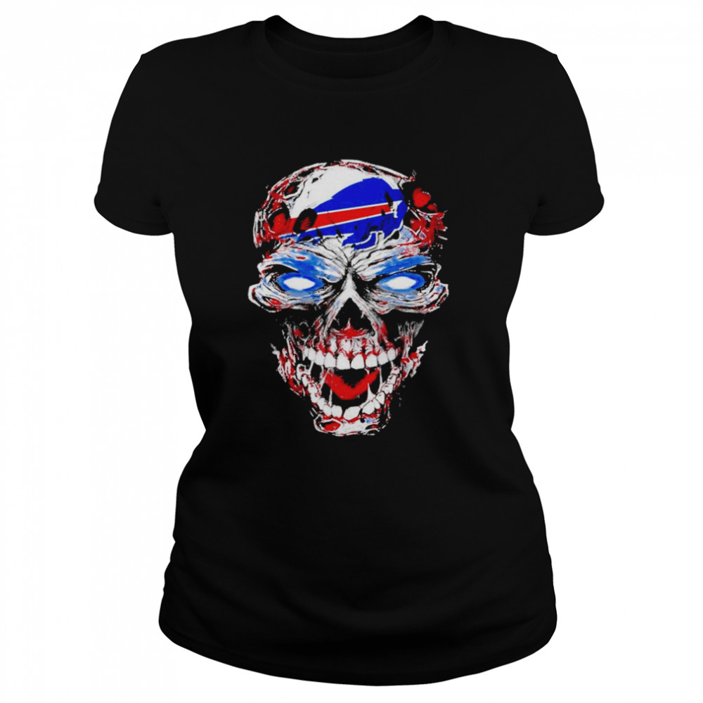 Buffalo Bills 48 Skull Shirt Classic Women'S T-Shirt
