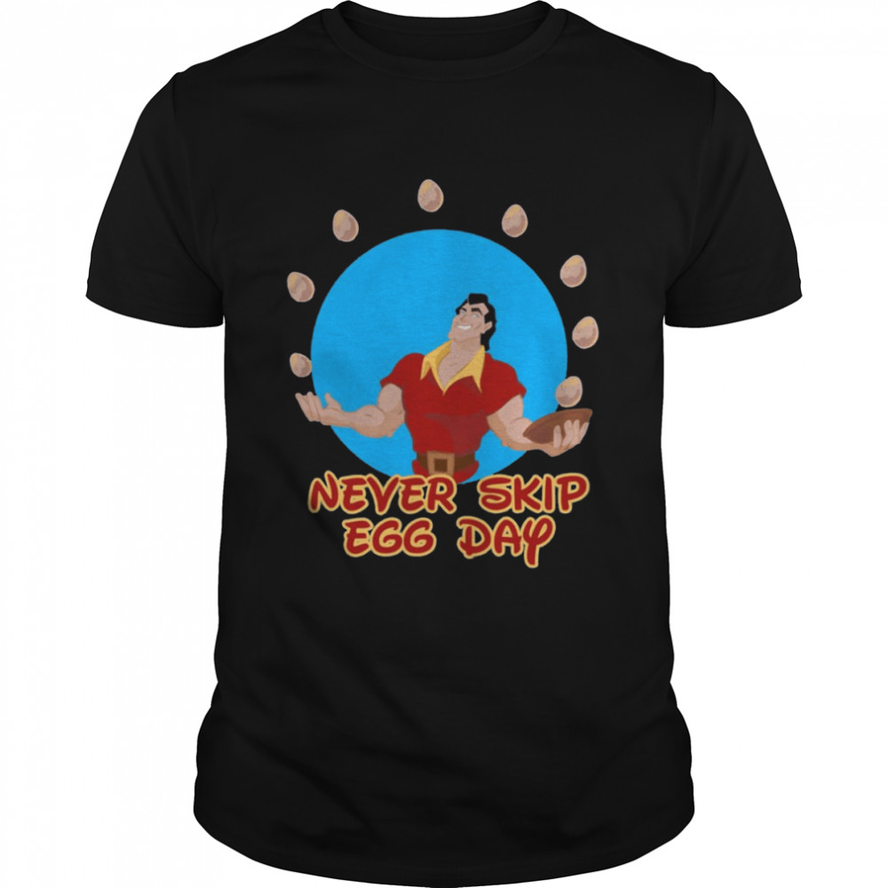 Never Skip Egg Day Gaston Lagaffe Movie Cartoon Color Big Ben shirt