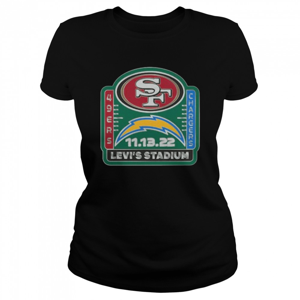 San Francisco 49ers Vs Los Angeles Chargers 11-13-22 Leve's Stadium Shirt -  Trend T Shirt Store Online