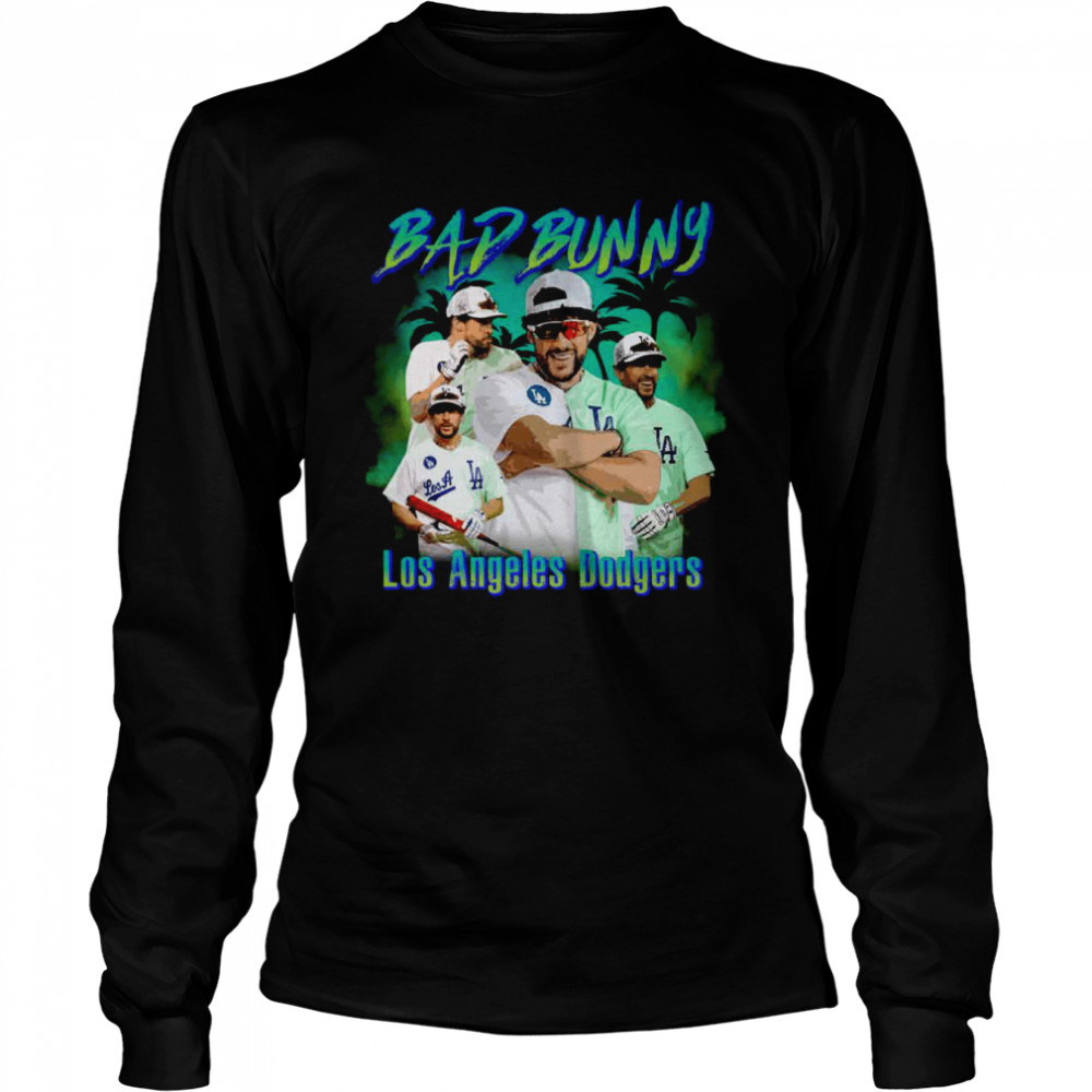 La Los Angeles Dodgers Bad Bunny Dodgers shirt Long Sleeved T-shirt