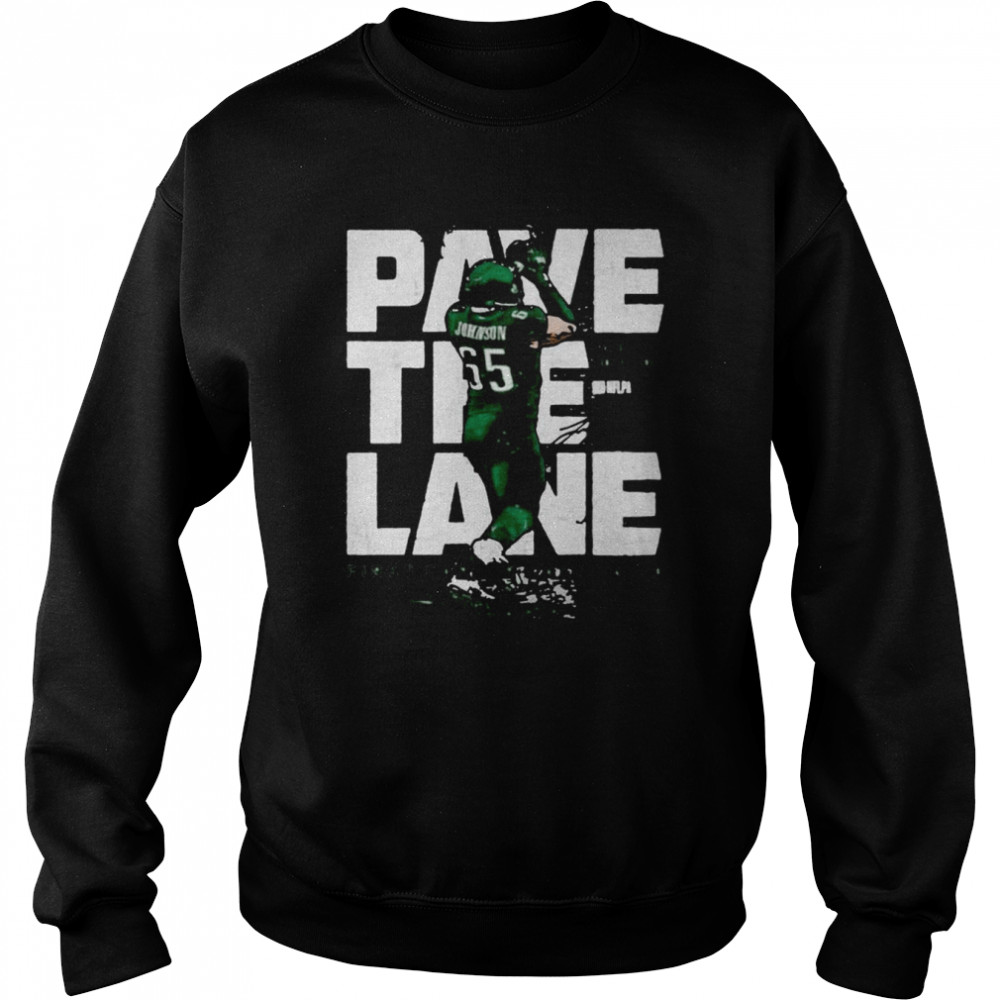 Lane Johnson Pave The Lane Philadelphia Eagles Signature  Unisex Sweatshirt