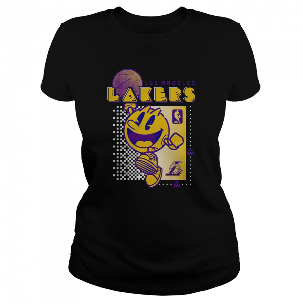 Los Angeles Lakers Junk Food Pac Man Fast Break Shirt Classic Women'S T-Shirt