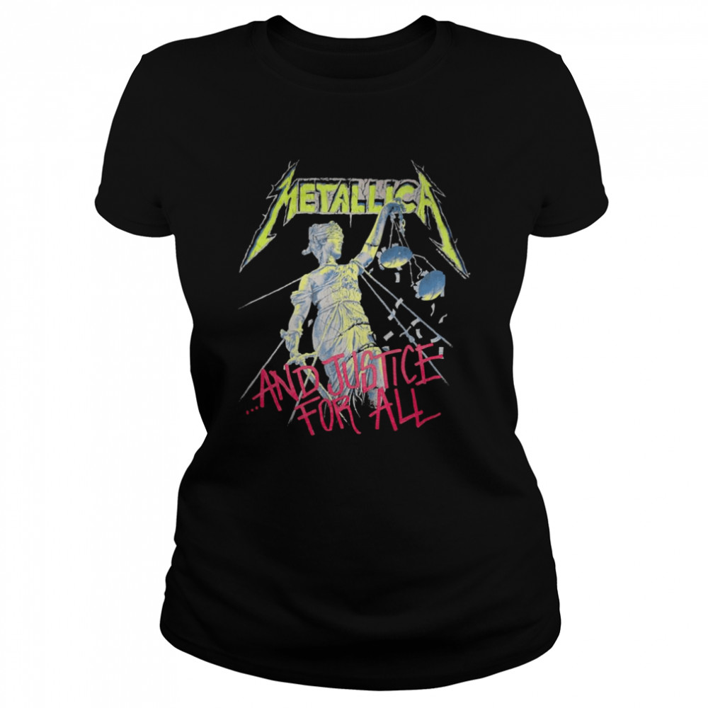 Metal Band And Justice For All Shirt Classic Women'S T-Shirt
