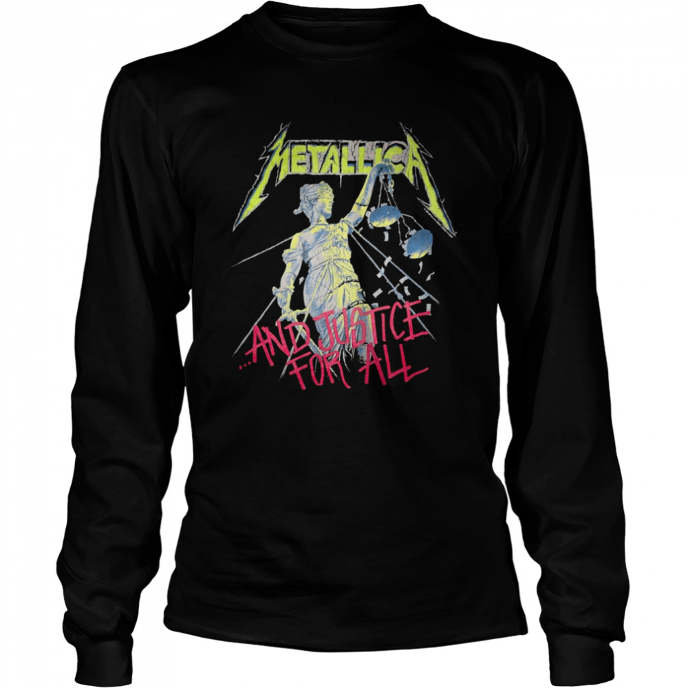 Metal Band And Justice For All Shirt Long Sleeved T-Shirt