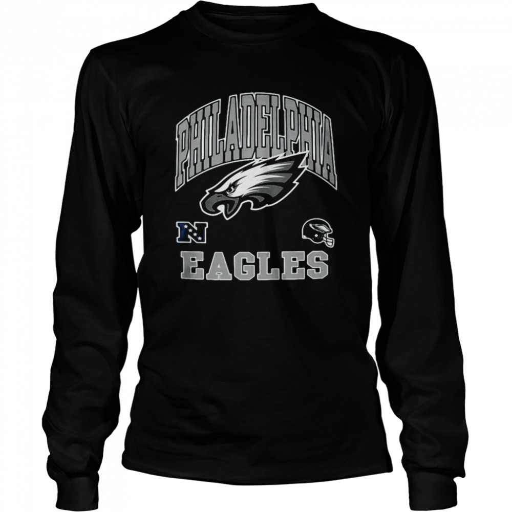 Philadelphia Eagles Youth Official Business Midnight Green  Long Sleeved T-shirt