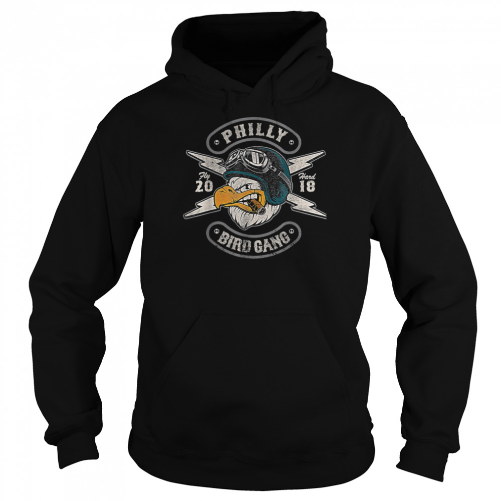 Philly Bird Gang Philadelphia Eagles Football Vintage Logo Shirt Unisex Hoodie