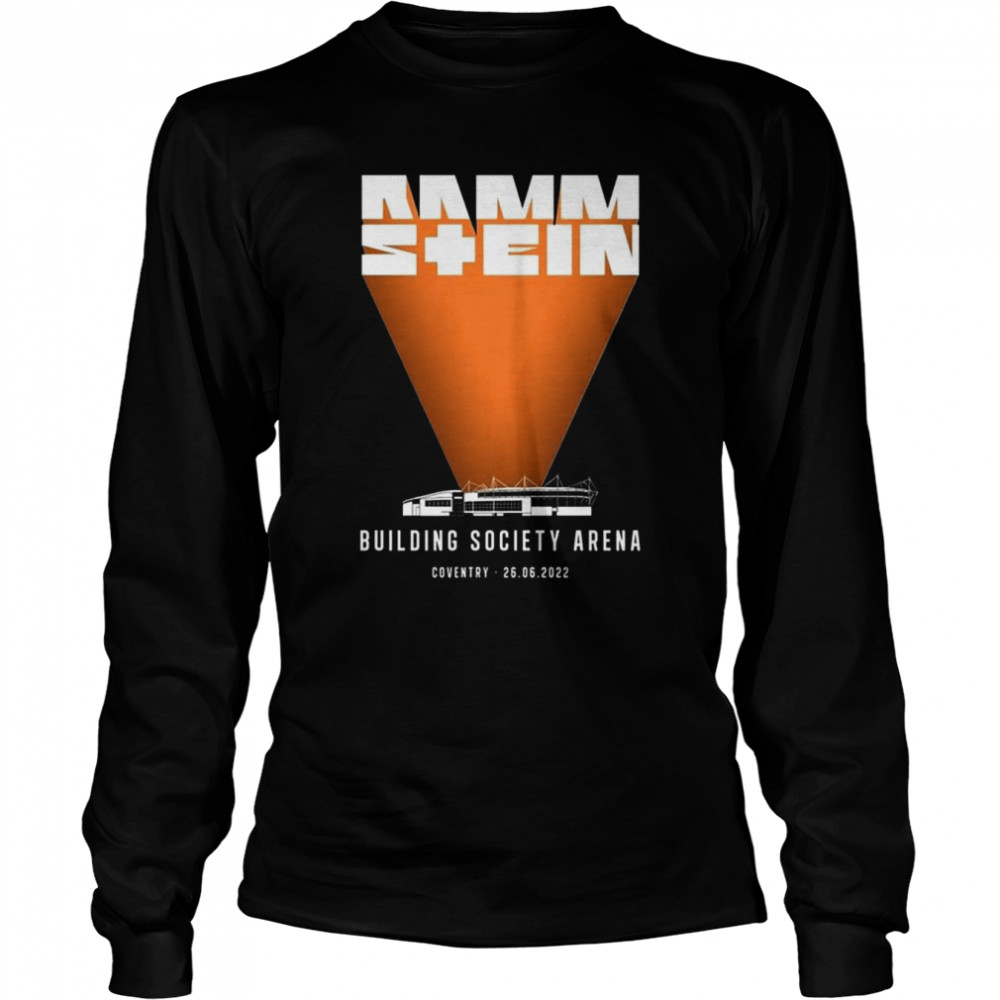 Rammstein Building Society Arena Coventry 2022 Tour  Long Sleeved T-shirt