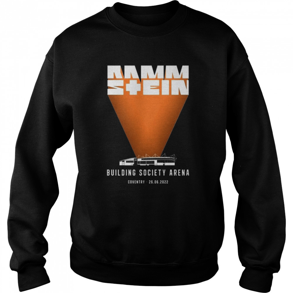 Rammstein Building Society Arena Coventry 2022 Tour  Unisex Sweatshirt