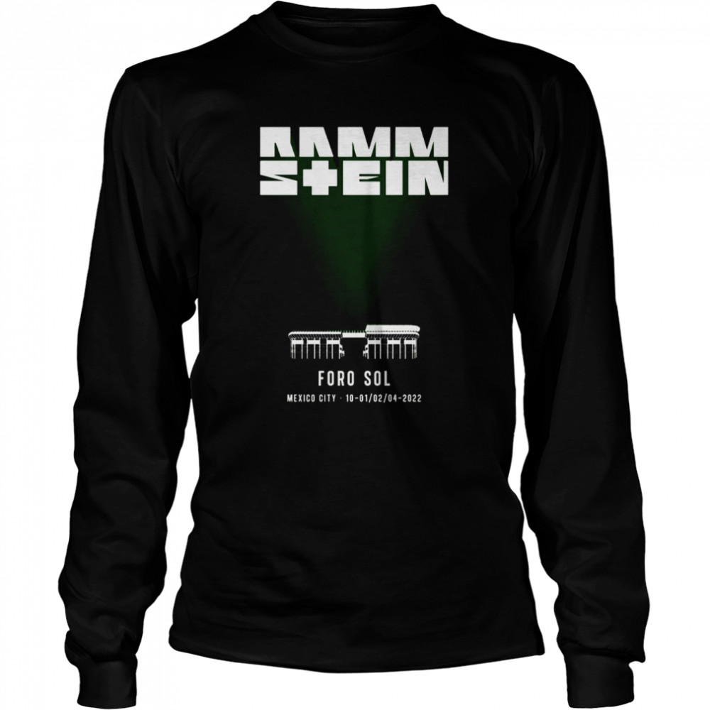 Rammstein Foro Sol Mexico City 2022 Tour  Long Sleeved T-Shirt