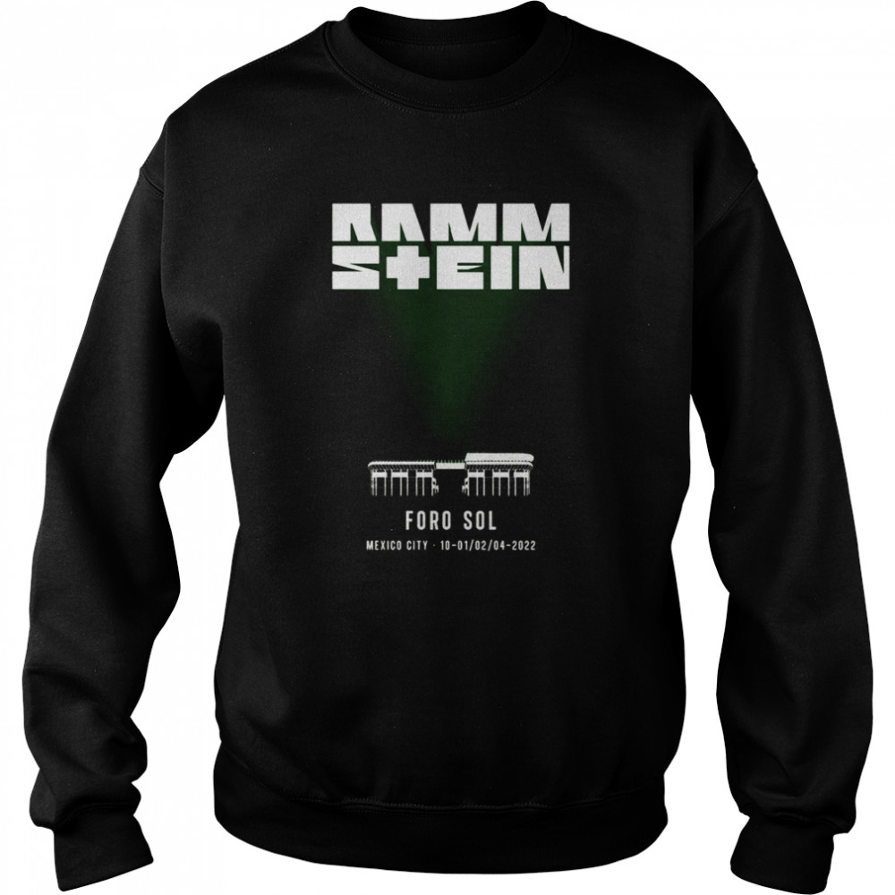 Rammstein Foro Sol Mexico City 2022 Tour  Unisex Sweatshirt
