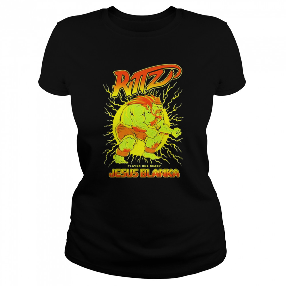 Rittz Jesus Blanka Street Fighter  Classic Women'S T-Shirt