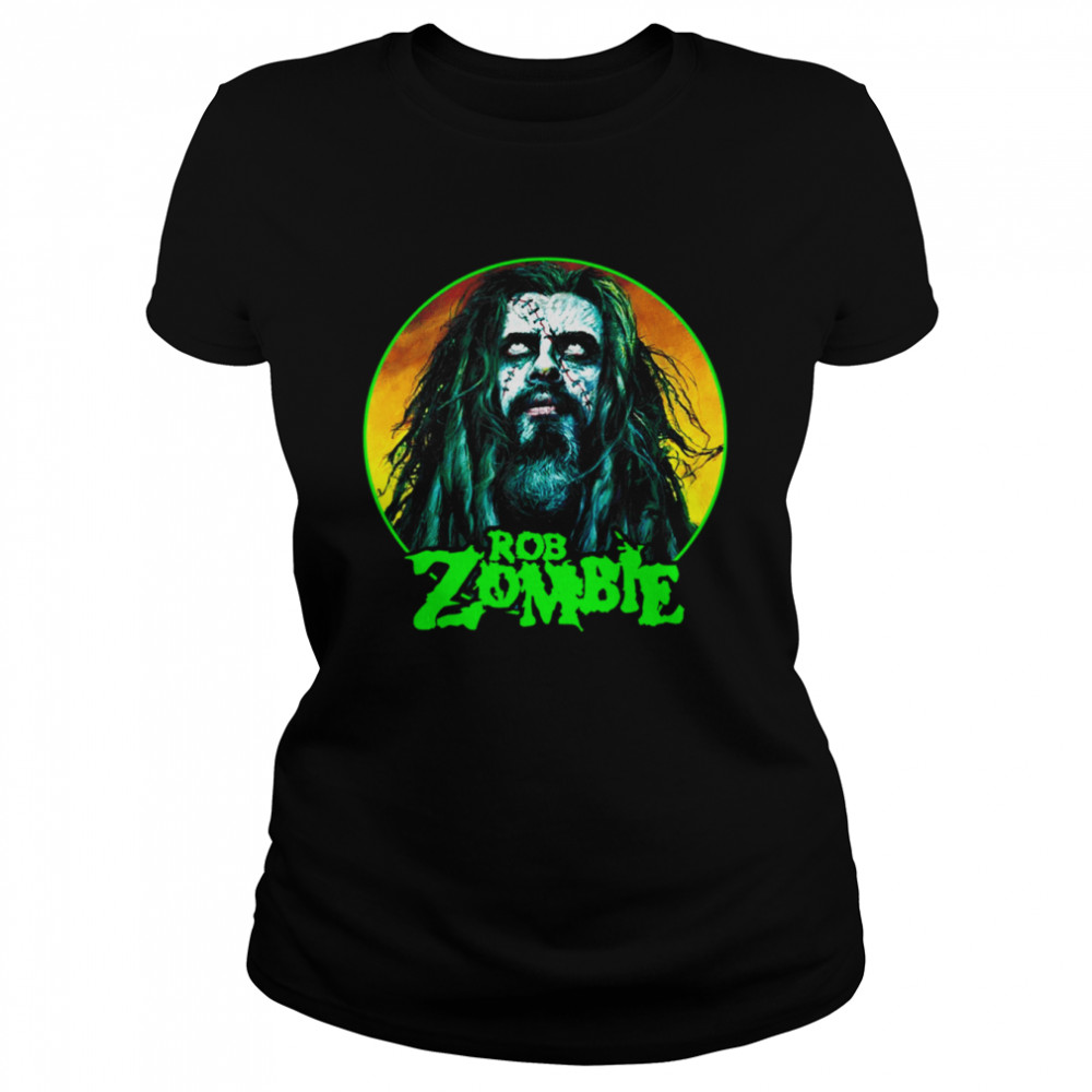 Rob Zombie Halloween Circle Face Shirt Classic Women'S T-Shirt
