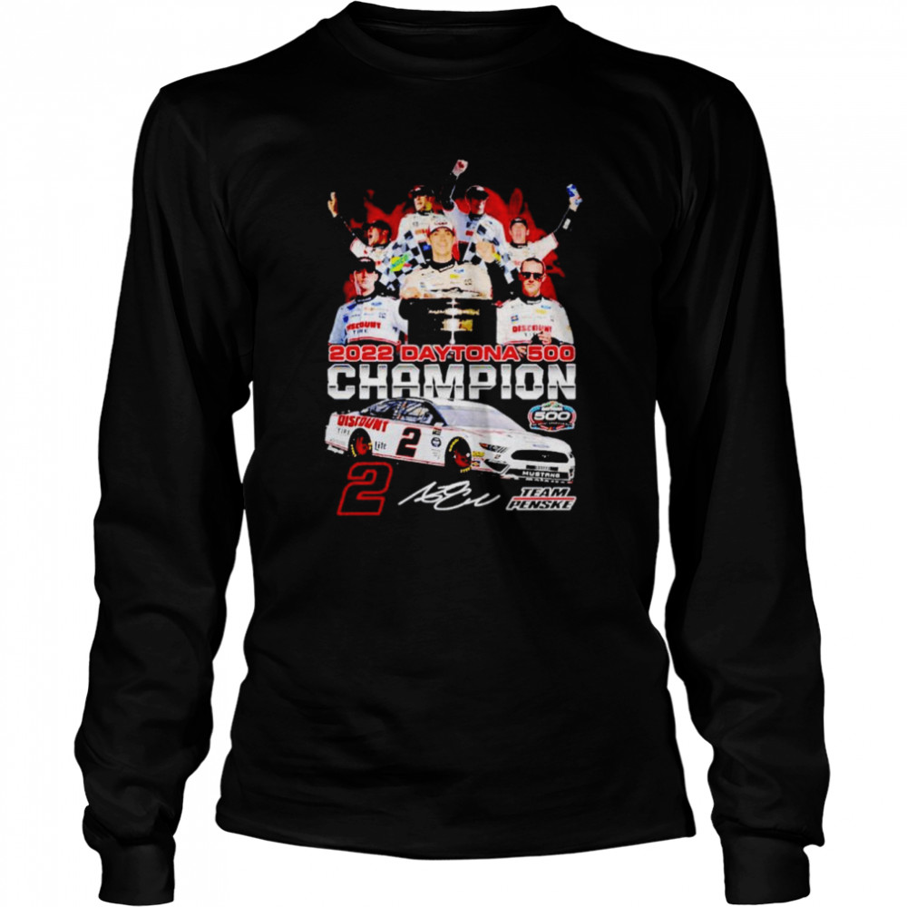 2022 Daytona 500 champion signature shirt Long Sleeved T-shirt