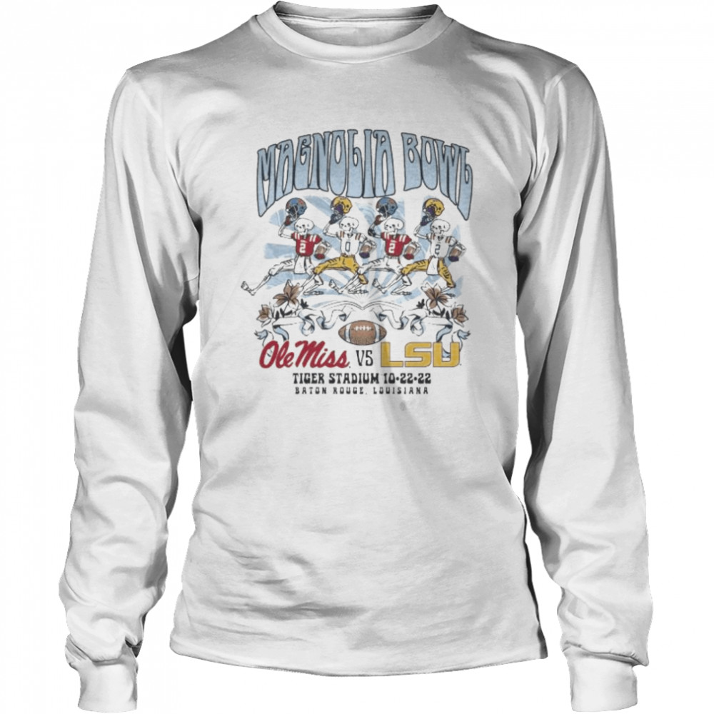 Magnolia Bowl Ole Miss Vs Lsu Baton Rouge Louisiana Tiger Stadium 10 22 2022 Shirt Long Sleeved T-Shirt