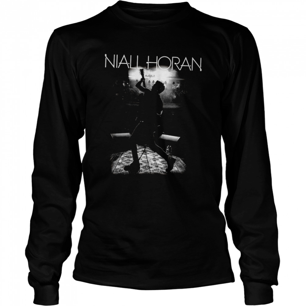 Minimalist Black And White Design Niall Horan shirt Long Sleeved T-shirt