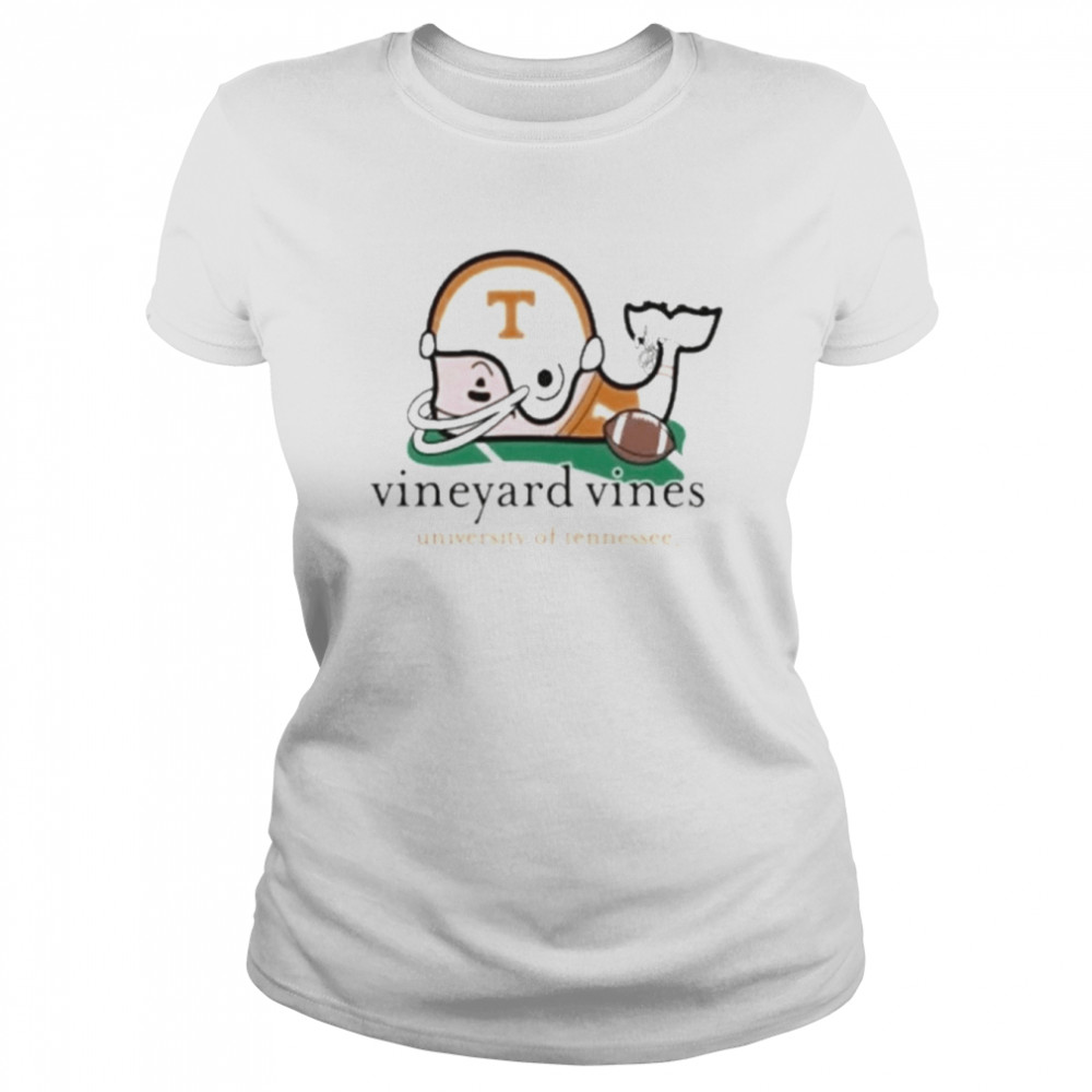 Vineyard Vines Tennessee Volunteers Football Whale 2022  Classic Women's T-shirt