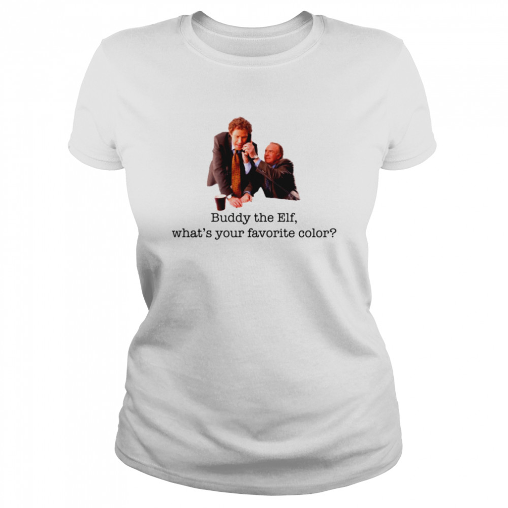 What’s Your Favorite Color Buddy The Elf shirt Classic Women's T-shirt