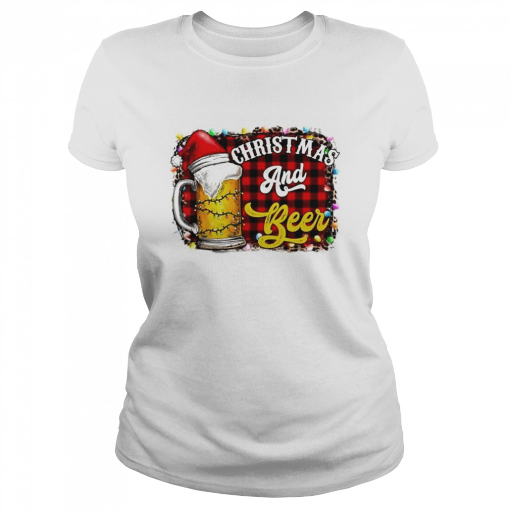 christmas and beer Santa beer shirt Classic Women's T-shirt