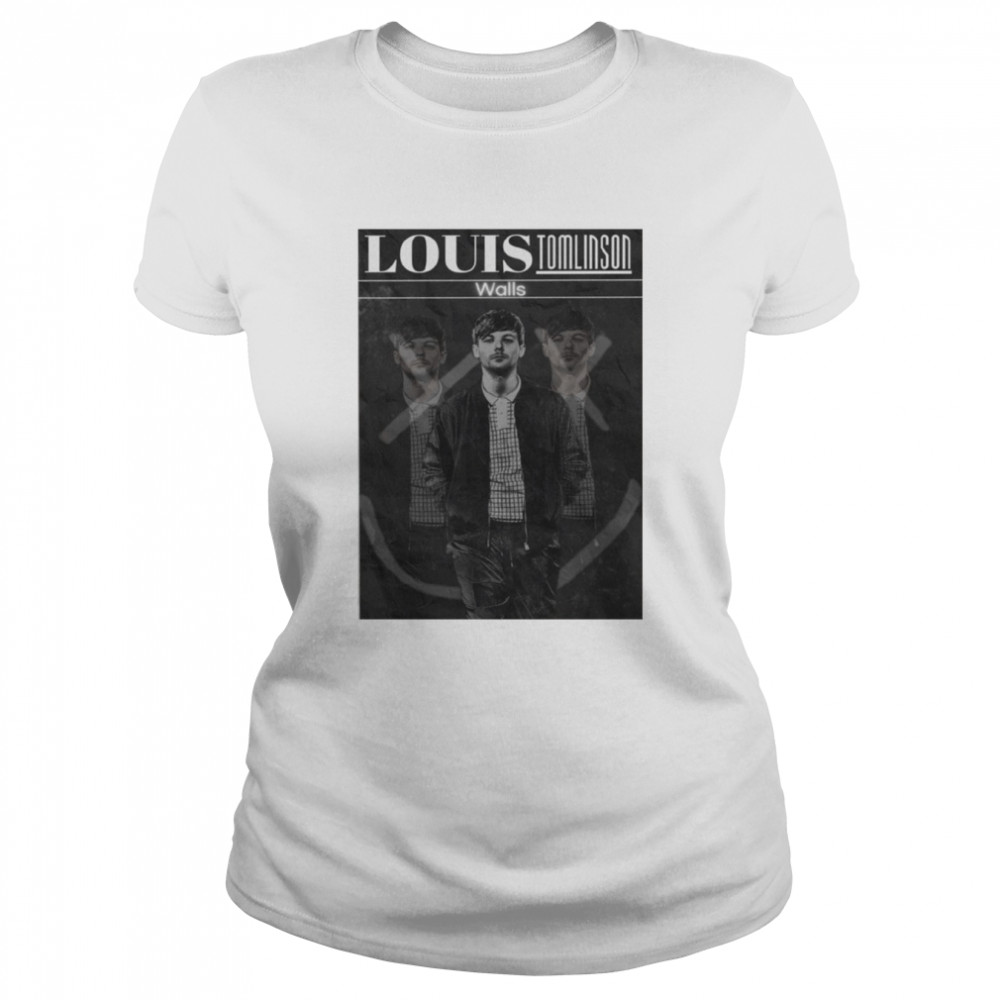 Vintage Walls Louis Tomlinson Black And White Art Shirt Classic Women'S T-Shirt