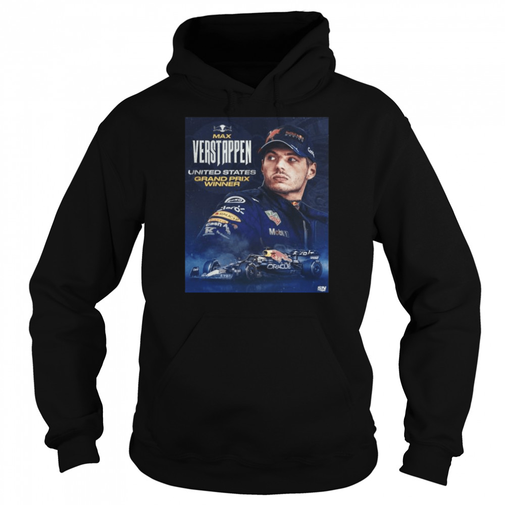 Max Verstappen United States Grand Prix Winner 2022 Shirt Unisex Hoodie