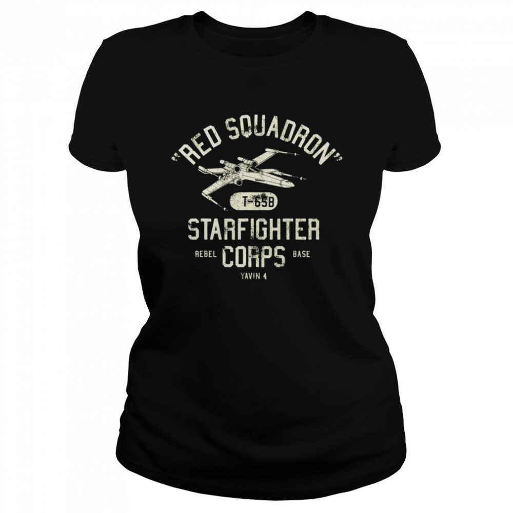 Stars Wing Red Squadron Starfighter Shirt Classic Women'S T-Shirt