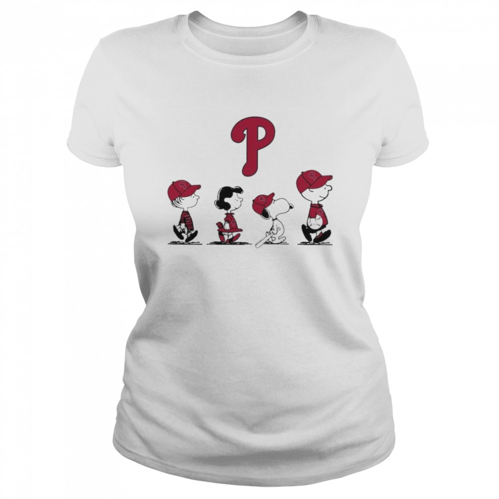 The Peanuts Characters Philadelphia Phillies 2022 Abbey Road Shirt Classic Women'S T-Shirt