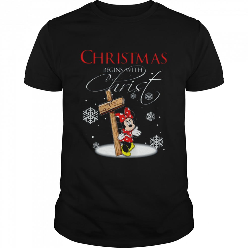 Disney Santa Minnie Mouse Christmas T-Shirt