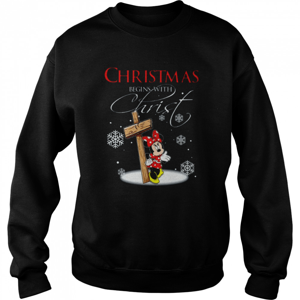 Disney Santa Minnie Mouse Christmas T- Unisex Sweatshirt