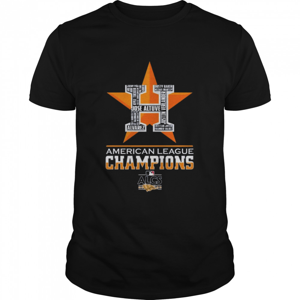Houston Astros Skyline Player Names American League Champions 2022 shirt