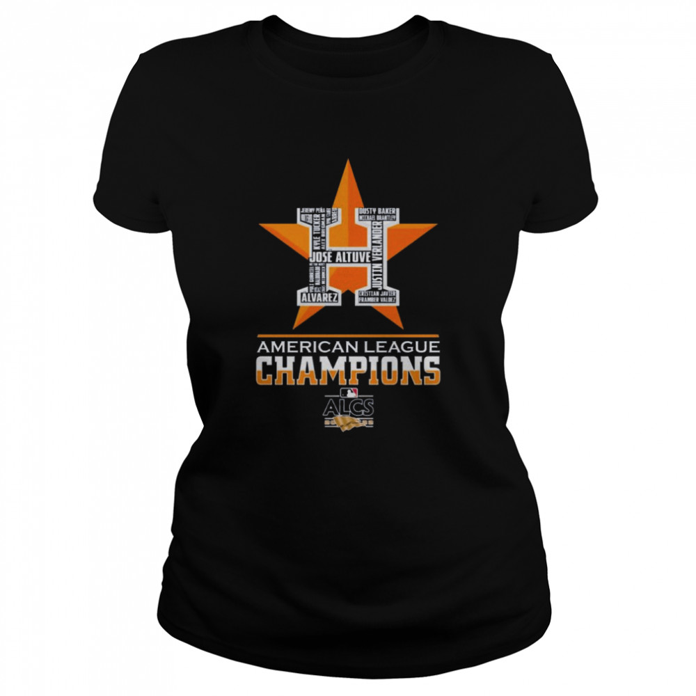 Houston Astros Skyline Player Names American League Champions 2022 shirt Classic Women's T-shirt