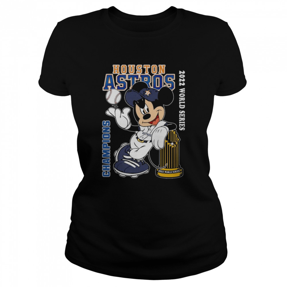 MLB Mickey Mouse Houston Astros 2022 World Series Champions t-shirt Classic Women's T-shirt