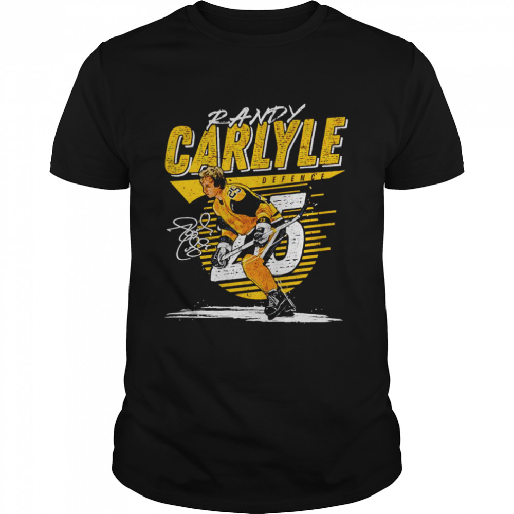 Randy Carlyle Boston Comet signature shirt