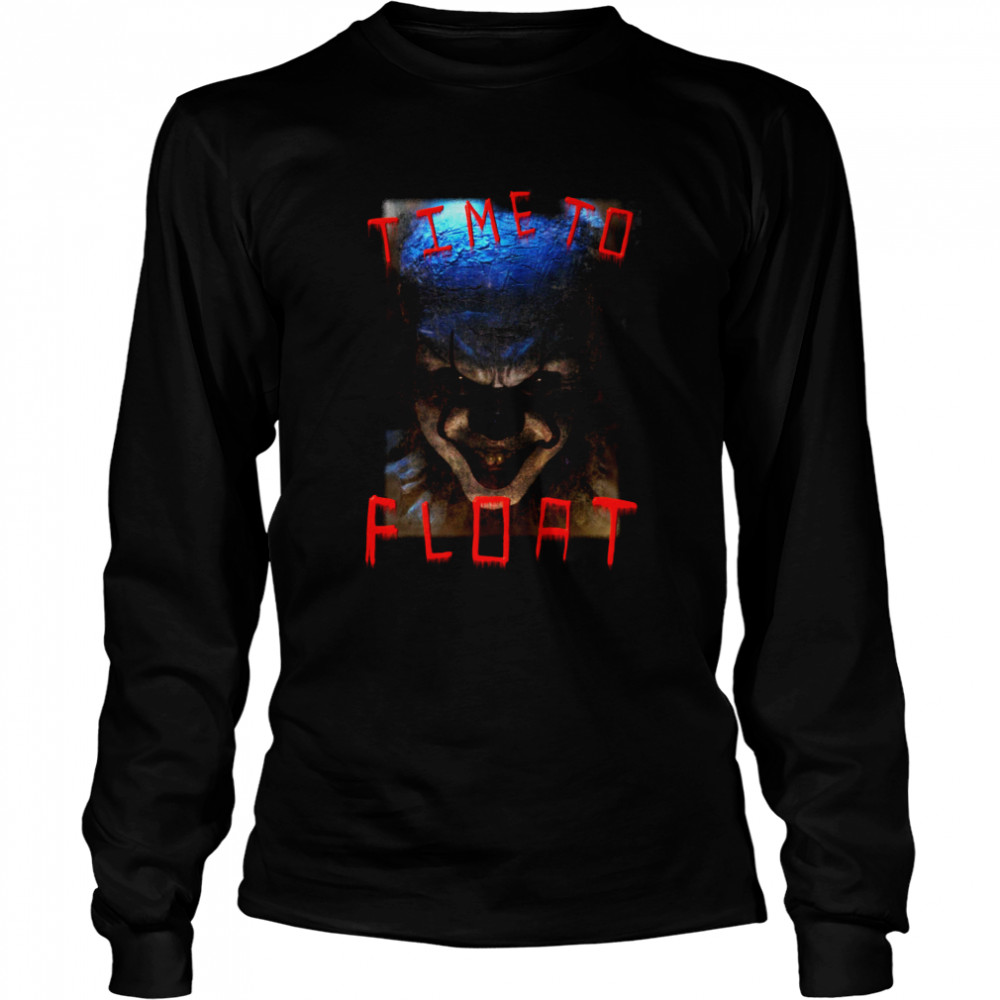 Time To Float Pennywise Cult Horror shirt Long Sleeved T-shirt