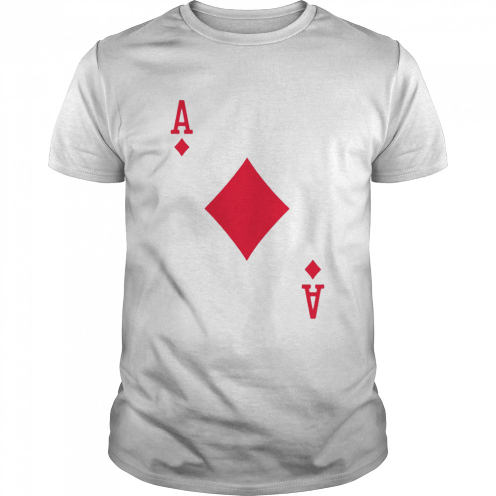 Ace Of Diamonds Halloween Team Costume Funny Poker Cards shirt
