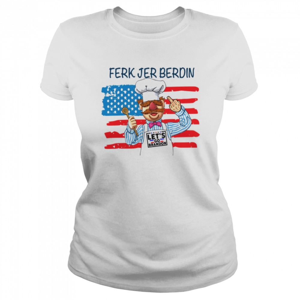 Ferk Jer Berdin Flag American Shirt Classic Women'S T-Shirt