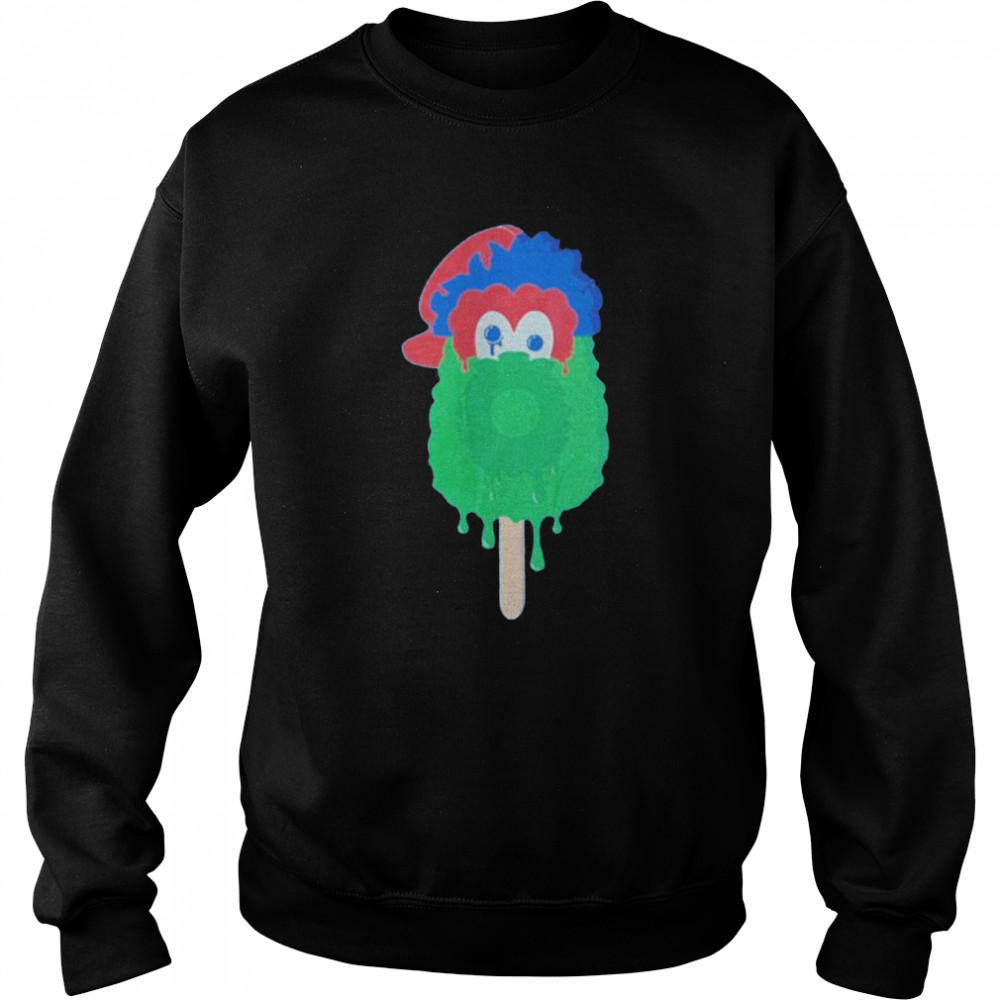 phillie phanatic popsicle mascot philadelphia phillies shirt unisex sweatshirt
