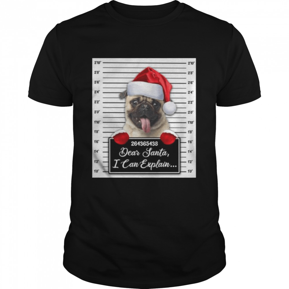 Santa Pug dear santa I can explain 2022 Christmas shirt