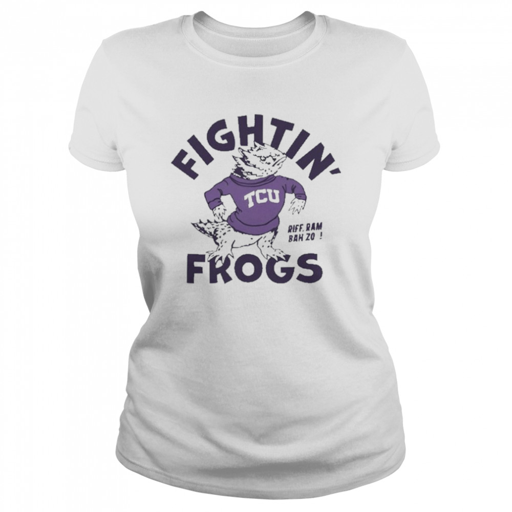 Tcu fightin’ frogs riff ram bah zo t-shirt Classic Women's T-shirt