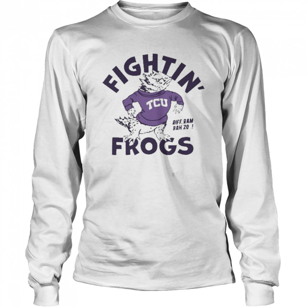 Tcu fightin’ frogs riff ram bah zo t-shirt Long Sleeved T-shirt