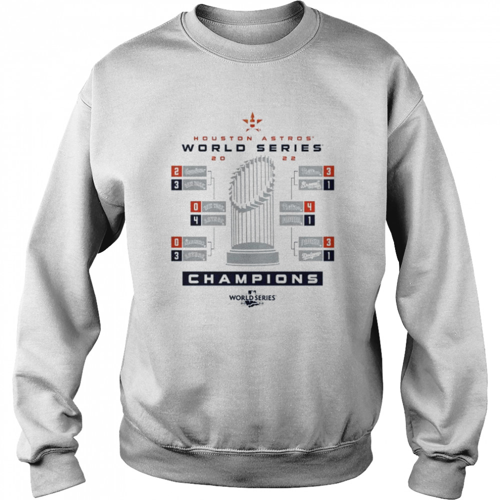 The Houston Astros 2022 World Series Champions Milestone Schedule T- Unisex Sweatshirt