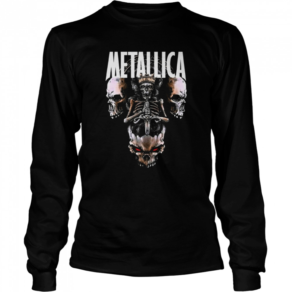 Killing The Demons Metal Band 90s Design Rock shirt Long Sleeved T-shirt