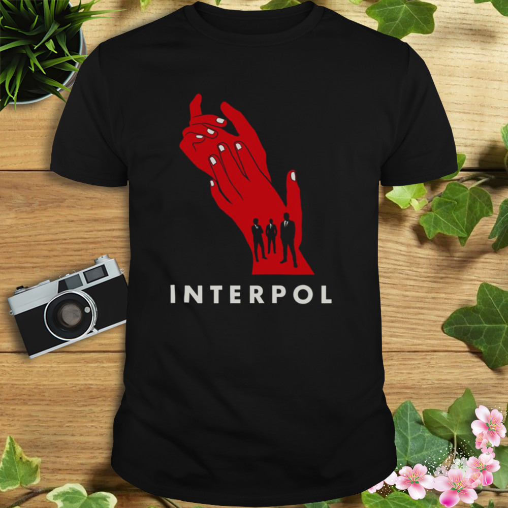 Interpol Band Hands Red shirt 3