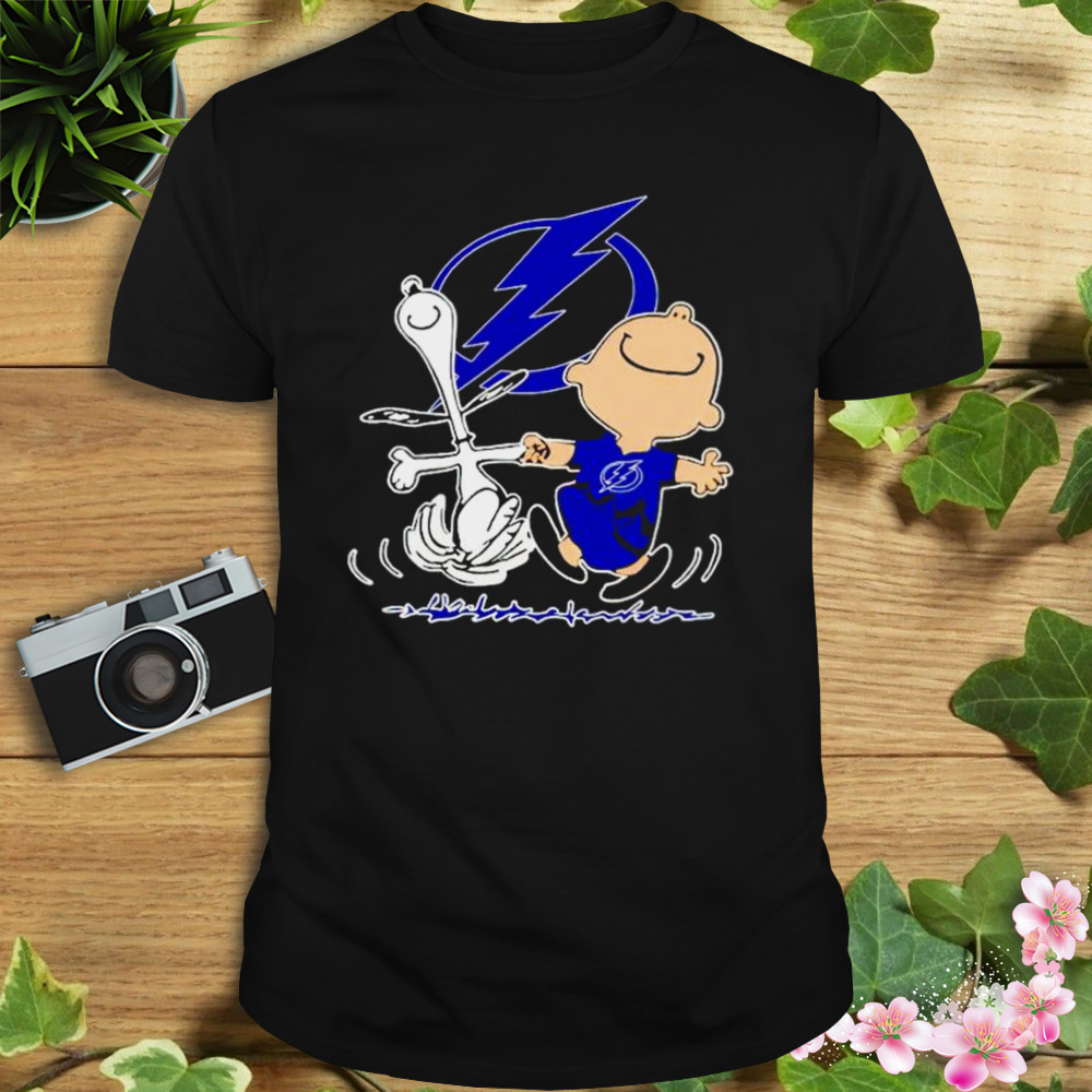 tampa Bay Lightning Snoopy and Charlie Brown dancing shirt f6bee1 0