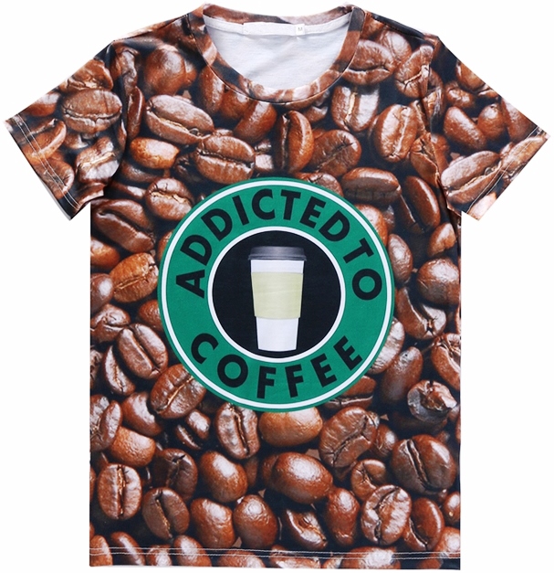 ADDICTED TO COFFEE 3D Tshirt 5896c8 0